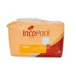 PAÑAL ADULTO ABSORBENTE INCONTINENCIA ORINA DIA ANATOMICO INCOPACK PANTS TALLA MEDIA 20 UNIDADES