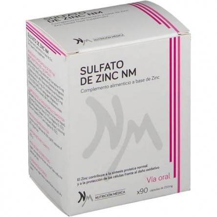 SULFATO DE ZINC NUTRICION MEDICA NM 90 CAPSULAS SULFATO DE ZINC NUTRICION MEDICA NM 90 CAPSULAS