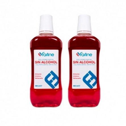 COLUTORIO SIN ALCOHOL FARLINE ANTICARIES 2X500 ML