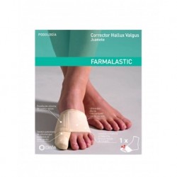 Corrector juanete hallux valgus silicona farmalastic talla grande ( contorno de 23-24.5 cm ) cinfa