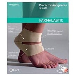 Protector antigrietas de talon silicona farmalastic 2 unidades cinfa