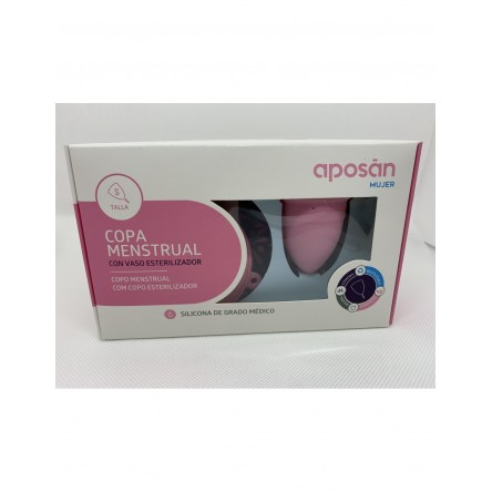 APOSAN COPA MENSTRUAL TALLA S CON VASO ESTERILIZADOR