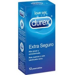 Durex preservativos easy on espermicida extra seguro 12 unidades