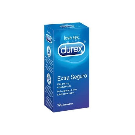 Durex preservativos easy on espermicida extra seguro 12 unidades