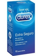 Durex preservativos easy on espermicida extra seguro 12 unidades