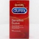 Durex preservativos easy on sensitivo suave 12 unidades