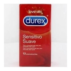 Durex preservativos easy on sensitivo suave 12 unidades