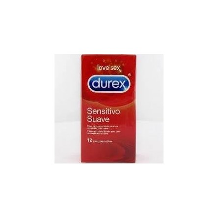 Durex preservativos easy on sensitivo suave 12 unidades