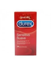 Durex preservativos easy on sensitivo suave 24 unidades