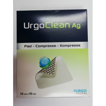 URGOCLEAN AG APOSITO PLATA ESTERIL POLIACRILATO + HCOLOIDE AG 10 X 10 CM 3 UNIDADES