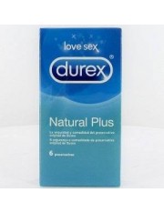 Durex preservativos natural plus 6 unidades