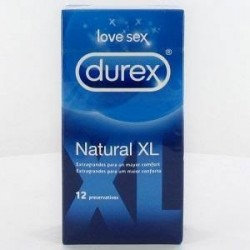 Durex preservativos natural xl 12 unidades