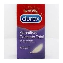 Durex preservativos sensitivo contacto total fino 12 unidades