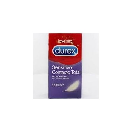 Durex preservativos sensitivo contacto total fino 12 unidades