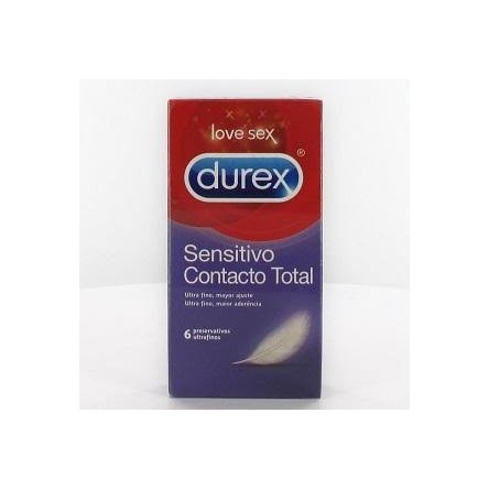 Durex preservativos sensitivo contacto total fino 6 unidades