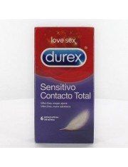 Durex preservativos sensitivo contacto total fino 6 unidades