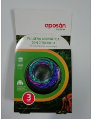 OUTLET APOSAN PULSERAS BARATO AROMATICAS CITRONELA 3 UNIDADES