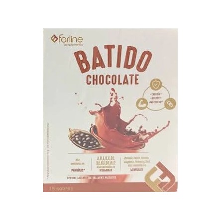 BATIDO CHOCOLATE FARLINE PROTEINAS VITAMINA Y MINERALES 15 SOBRES 450 G BATIDO CHOCOLATE FARLINE PROTEINAS VITAMINA Y MINERALES 15 SOBRES 450 G