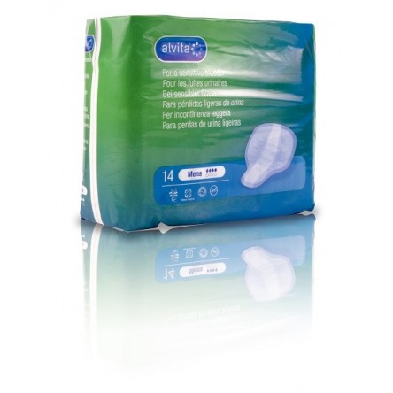 Alvita absorbente incontinencia orina ligera mens 14 unidades Alvita absorbente incontinencia orina ligera mens 14 unidades