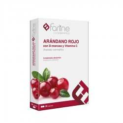 FARLINE COMPLEMENTOS ARANDANO ROJO + VITAMINA C + D-MANOSA 30 CAPSULAS