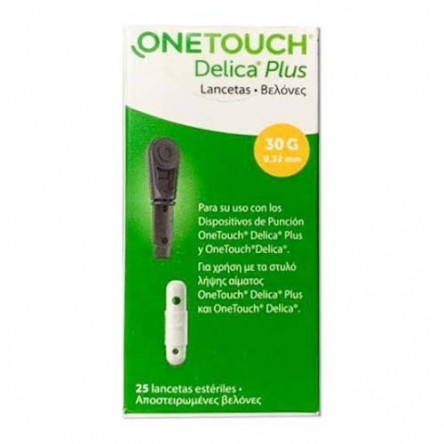 ONETOUCH DELICA PLUS LANCETAS 25 LANCETAS ONETOUCH DELICA PLUS LANCETAS 25 LANCETAS