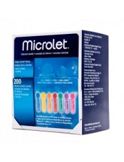 MICROLET LANCETAS COLORES 200 UNIDADES