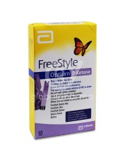 TIRAS REACTIVAS FREESTYLE OPTIUM B-KETONE MEDISENSE OPTIUM 10 TIRAS