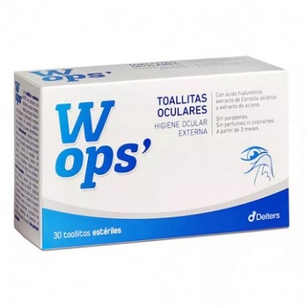 WOPS´ 30 TOALLITAS OCULARES ESTERILES