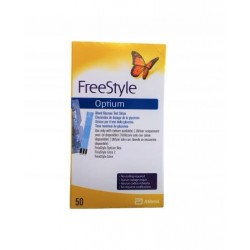 freestyle TIRAS REACTIVAS GLUCEMIA OPTIUM 50 TIRAS