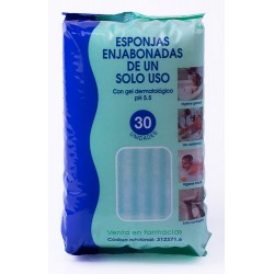 Esponja begobaño enjabonadas 30 unidades