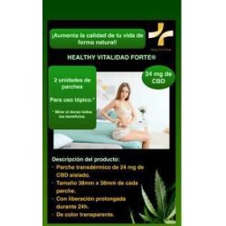 HEALTHY PATCH VITALIDAD FORTE 2 PARCHES UNICAMENTE DE CBD AISLADO CON 24MG