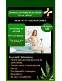 HEALTHY PATCH VITALIDAD FORTE 2 PARCHES UNICAMENTE DE CBD AISLADO CON 24MG
