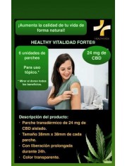 HEALTHY PATCH VITALIDAD FORTE 6 PARCHES UNICAMENTE DE CBD AISLADO CON 24MG