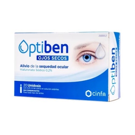 Optiben 20 ampollas monodosis cinfa lagrimas ojos secos