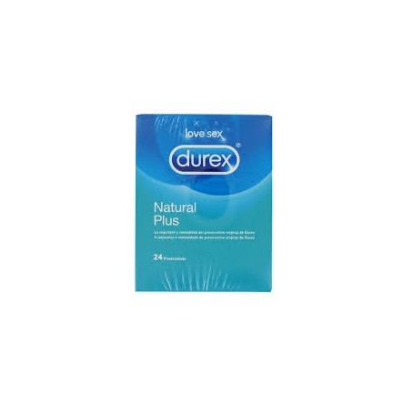 Durex preservativos natural plus 24 unidades Durex preservativos natural plus 24 unidades