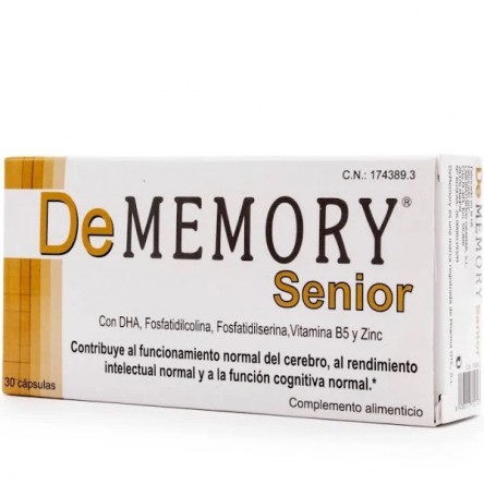 DEMEMORY SENIOR 30 CAPSULAS DEMEMORY SENIOR 30 CAPSULAS