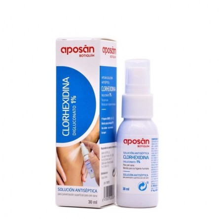 CLORHEXIDINA APOSAN 1% 1 FRASCO PULVERIZADOR 30 ML CLORHEXIDINA APOSAN 1% 1 FRASCO PULVERIZADOR 30 ML