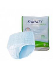 PAÑAL ADULTO ABSORBENTE INCONTINENCIA ORINA L SUPERNOCHE ANATÓMICO SERENITY PANTS TALLA GRANDE 80 UNIDADES