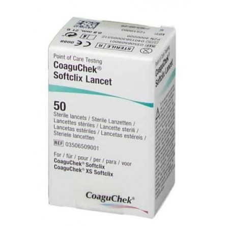 COAGUCHEK SOFTC XL LANCET 50 UNIDADES COAGUCHEK SOFTC XL LANCET 50 UNIDADES