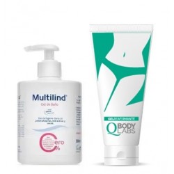 MULTILIND GEL DE BAÑO 500 ML+REGALO DE GEL REAFIRMANTE QBODYLABS VALOR 9.95 EUROS