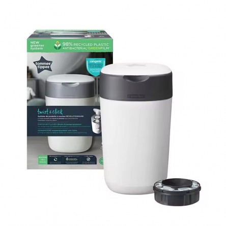 CONTENEDOR DE PAÑALES TWIST&CLICK TOMMEE TIPPEE BLANCO