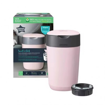 CONTENEDOR DE PAÑALES TWIST&CLICK TOMMEE TIPPEE ROSA CONTENEDOR DE PAÑALES TWIST&CLICK TOMMEE TIPPEE ROSA
