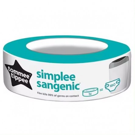 TOMMEE TIPPEE CASETE DE RECARGA SIMPLEE SANGENIC 1 UNIDAD TOMMEE TIPPEE CASETE DE RECARGA SIMPLEE SANGENIC 1 UNIDAD