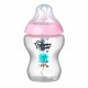 TOMMEE TIPPEE BIBERÓN ROSA CLOSER TO NATURE FLUJO LENTO 260 ML