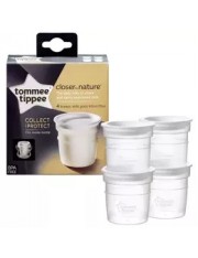 TOMMEE TIPPEE CLOSER TO NATURE RECIPIENTES PARA CONSERVAR LA LECHE 4 UNIDADES