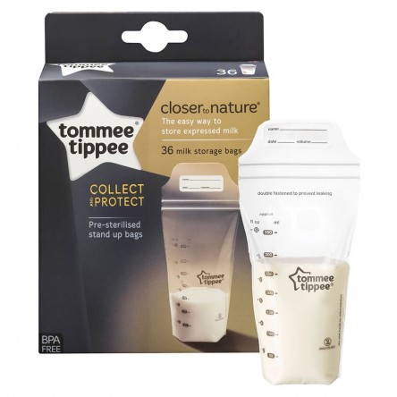 Tommee Tippee Bolsas ALMACENAMIENTO Para LA Leche Materna 36 Unidades Tommee Tippee Bolsas ALMACENAMIENTO Para LA Leche Materna 36 Unidades