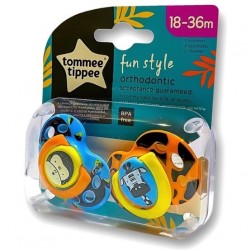 TOMMEE TIPPEE 2 CHUPETES FUN STYLE CHICA 18-36 MESES