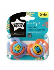 TOMMEE TIPPEE 2 CHUPETES FUN STYLE 0-6 MESES