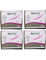 PAÑAL ADULTO ABSORBENTE INCONTINENCIA ORINA DIA ANATOMICO SERENITY SLIP ELASTICOS 80 UNIDADES TALLA GRANDE