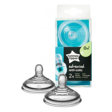 tommee tippee 2 TETINAS ANTI COLIC FLUJO LENTO + 0 MESES tommee tippee 2 TETINAS ANTI COLIC FLUJO LENTO + 0 MESES